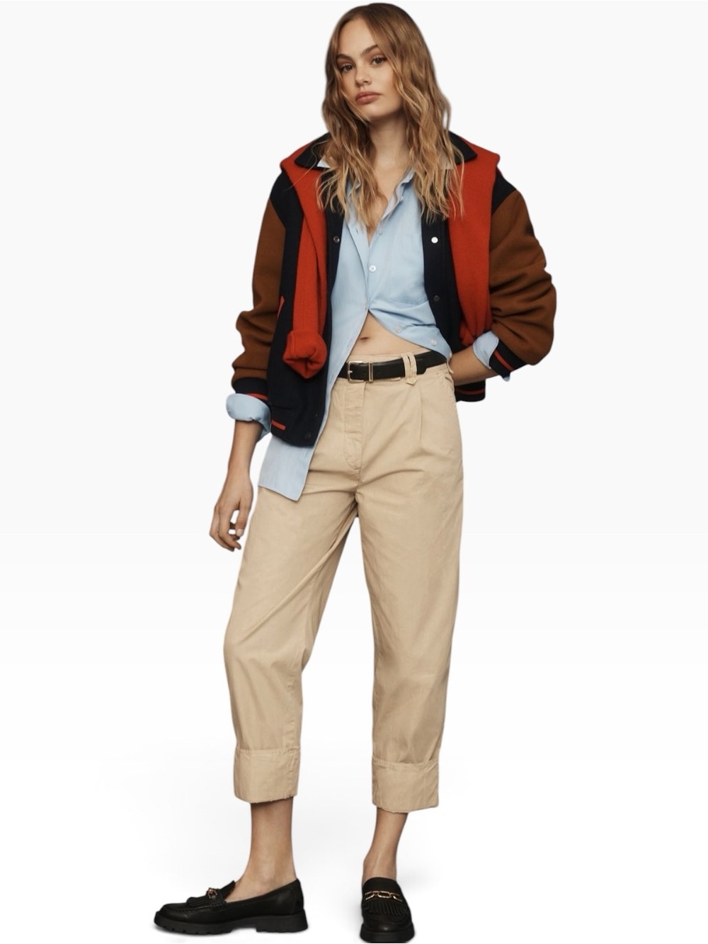 NWOT By Anthropologie High-Cuff Chino Pants